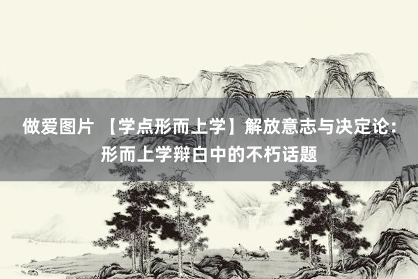 做爱图片 【学点形而上学】解放意志与决定论：形而上学辩白中的不朽话题